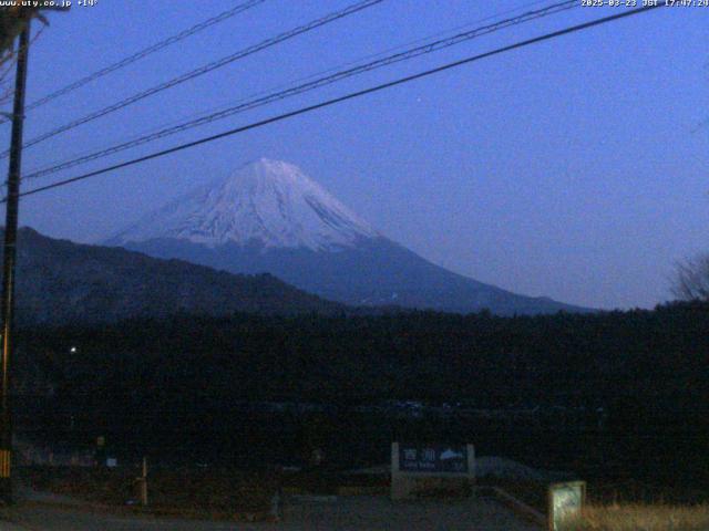 西湖からの富士山