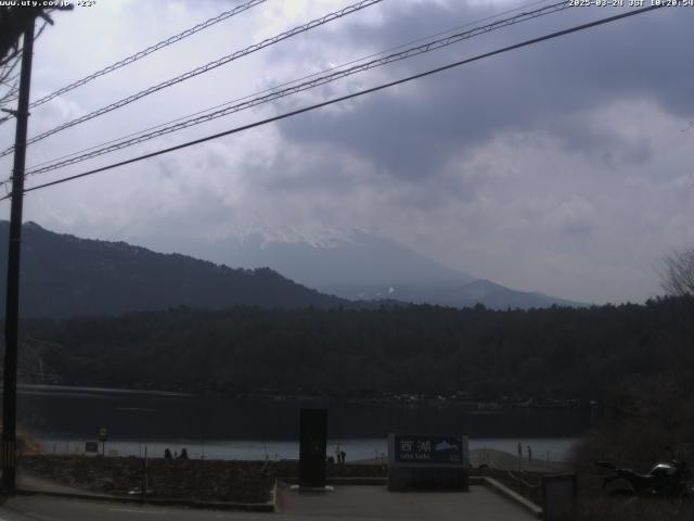 西湖からの富士山
