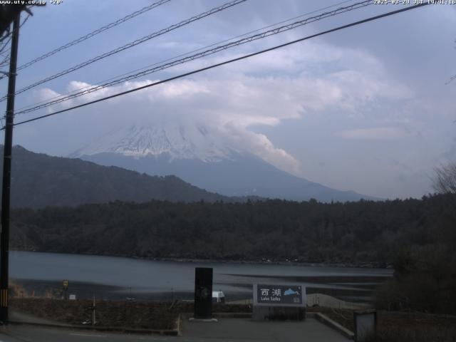西湖からの富士山