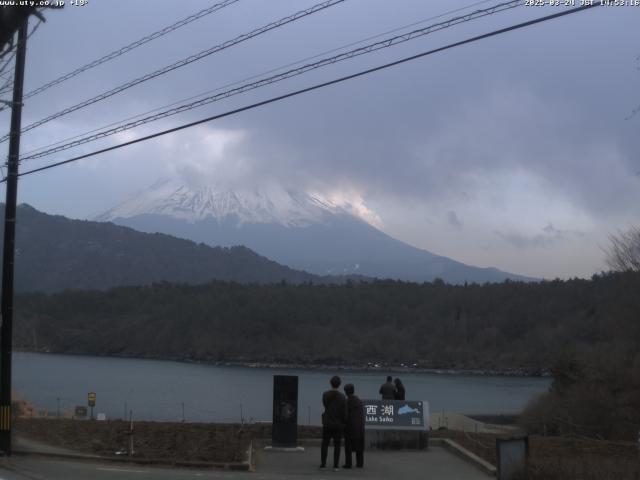 西湖からの富士山