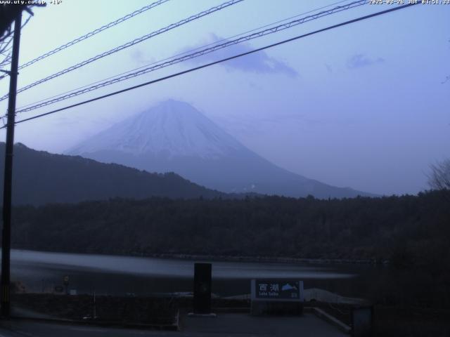 西湖からの富士山