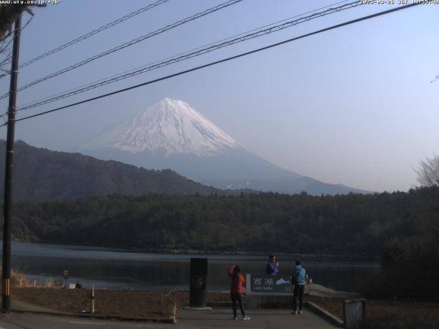 西湖からの富士山