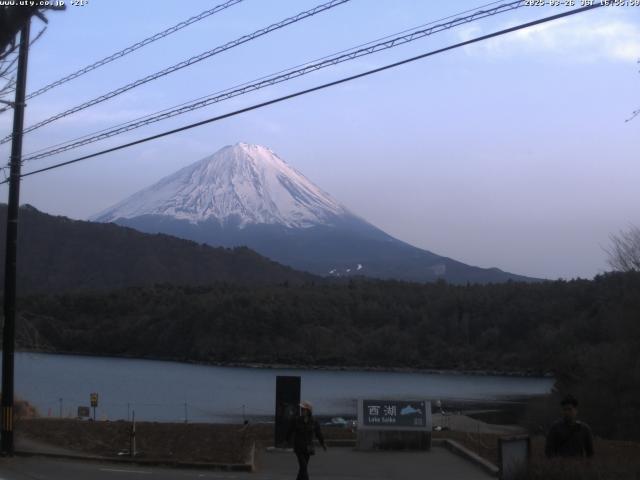 西湖からの富士山