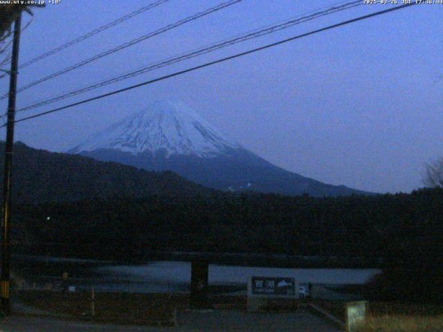 西湖からの富士山