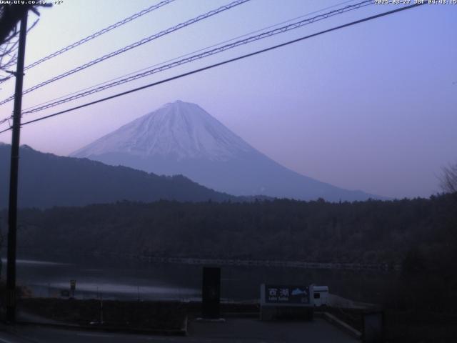 西湖からの富士山