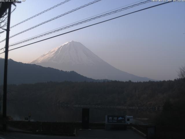 西湖からの富士山