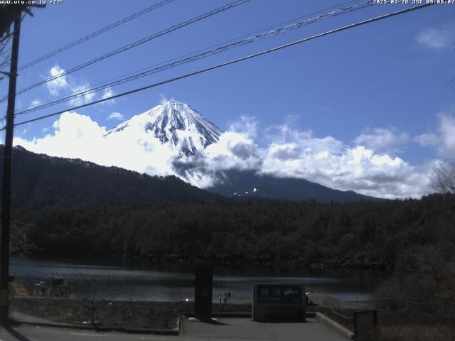西湖からの富士山