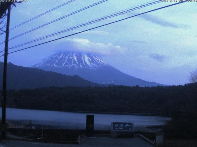 西湖からの富士山