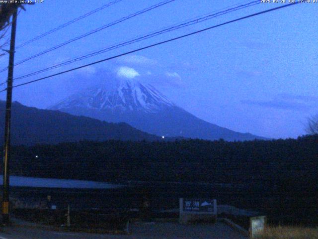 西湖からの富士山