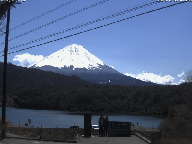 西湖からの富士山