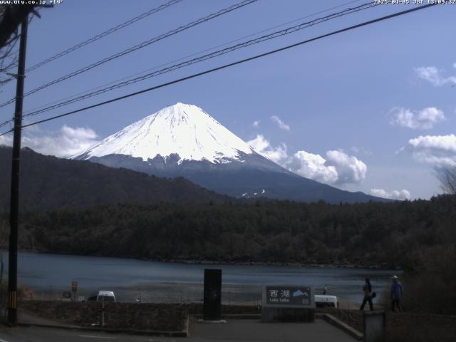 西湖からの富士山