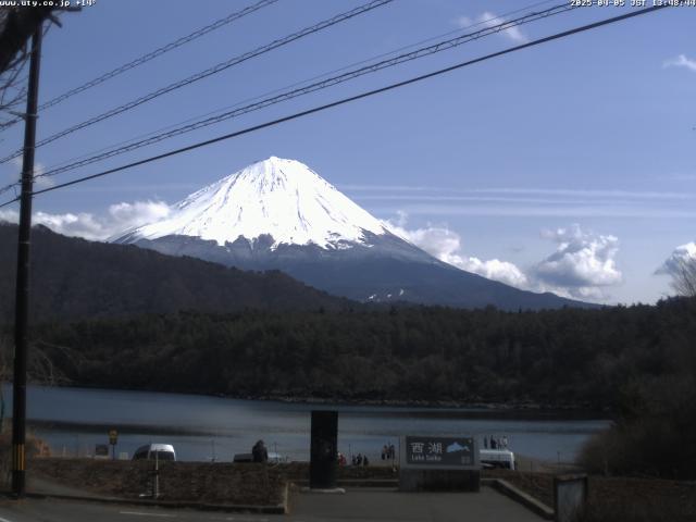 西湖からの富士山