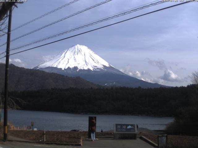 西湖からの富士山