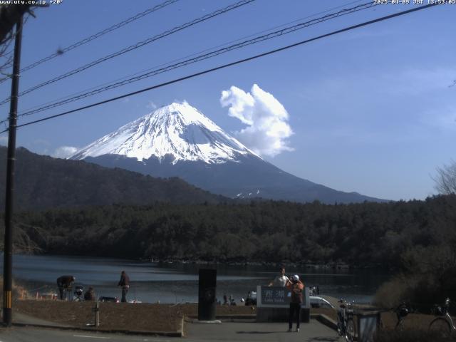 西湖からの富士山