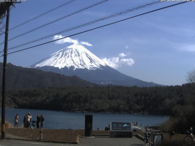 西湖からの富士山