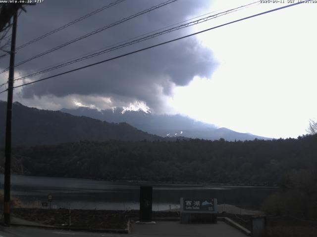 西湖からの富士山
