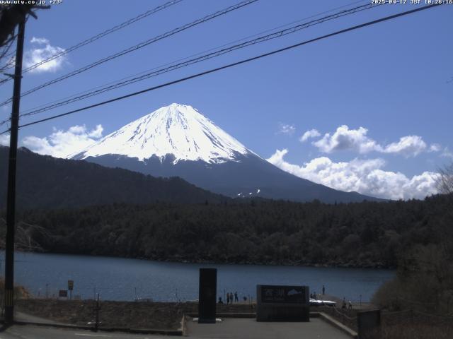 西湖からの富士山