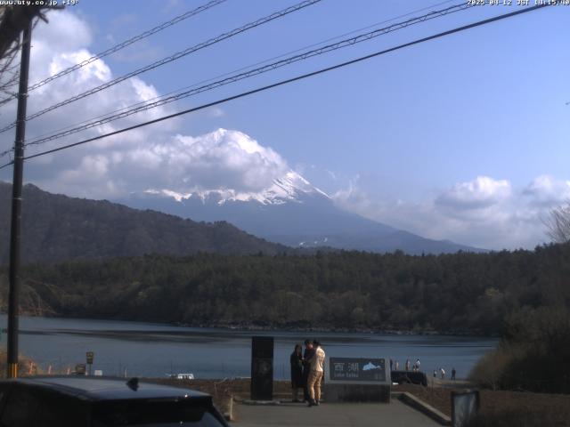 西湖からの富士山
