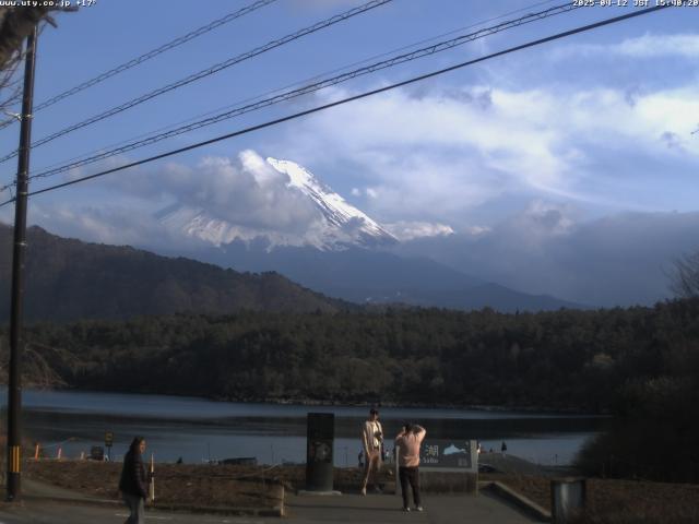 西湖からの富士山