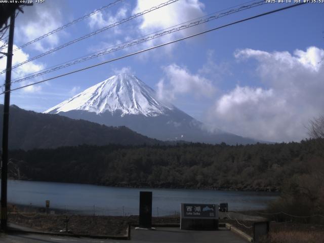 西湖からの富士山