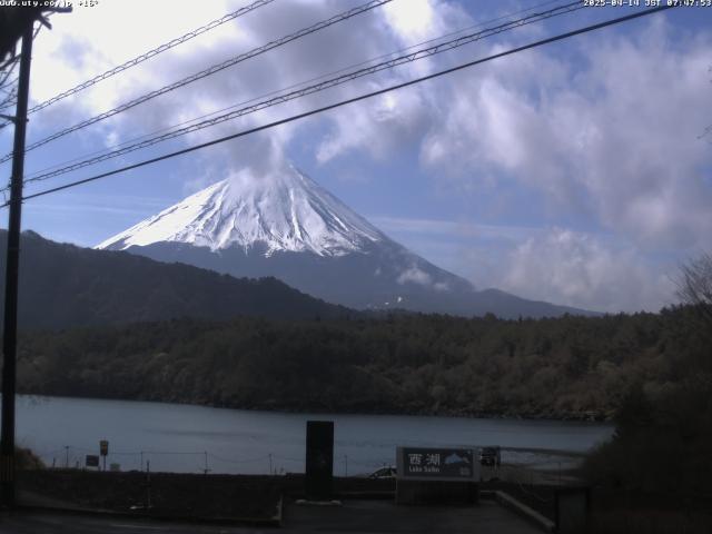 西湖からの富士山