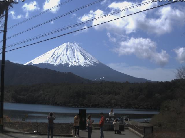 西湖からの富士山