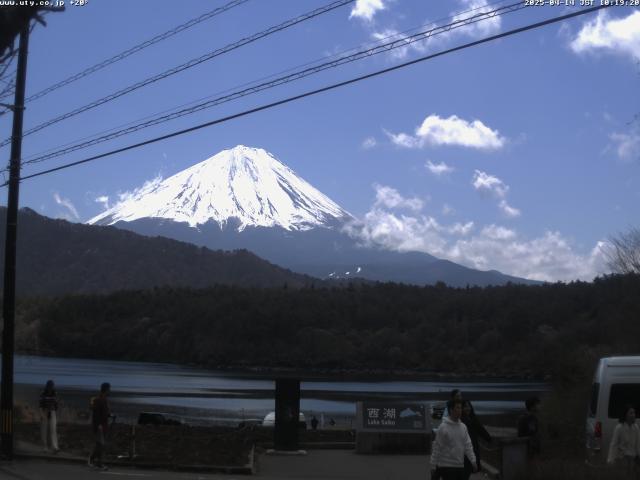 西湖からの富士山
