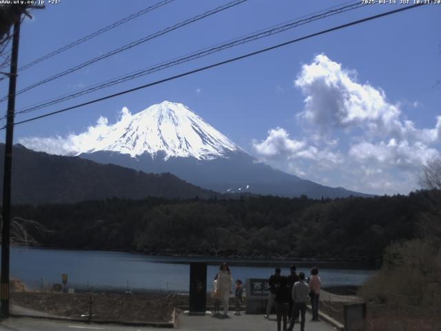 西湖からの富士山