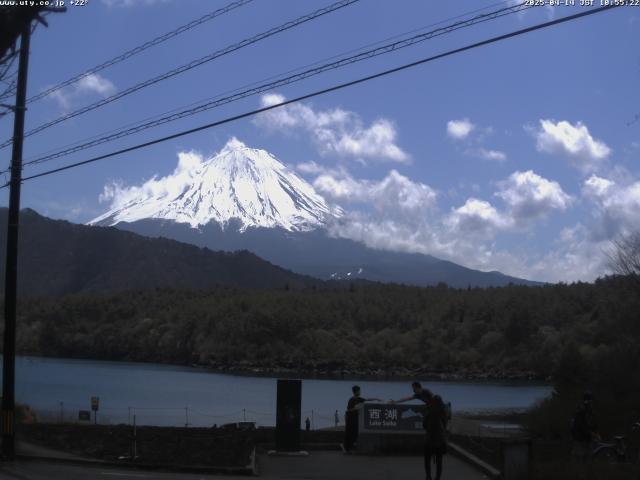 西湖からの富士山