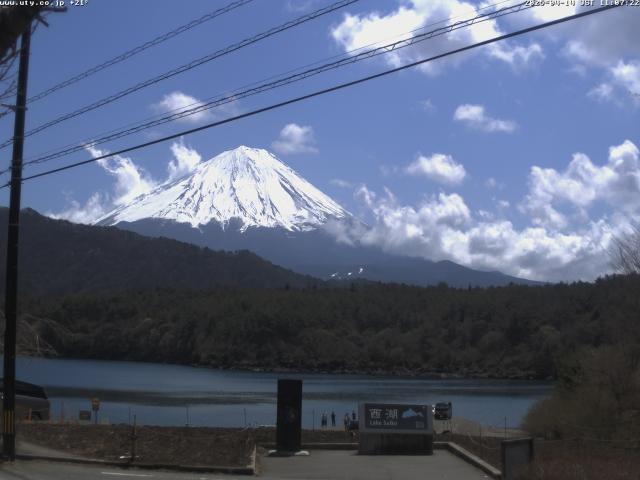 西湖からの富士山