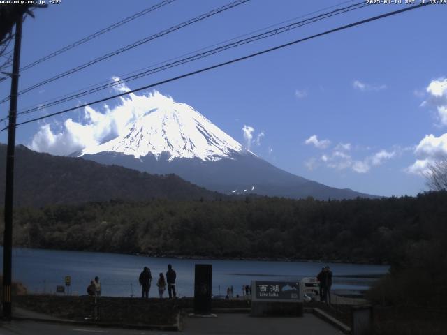 西湖からの富士山