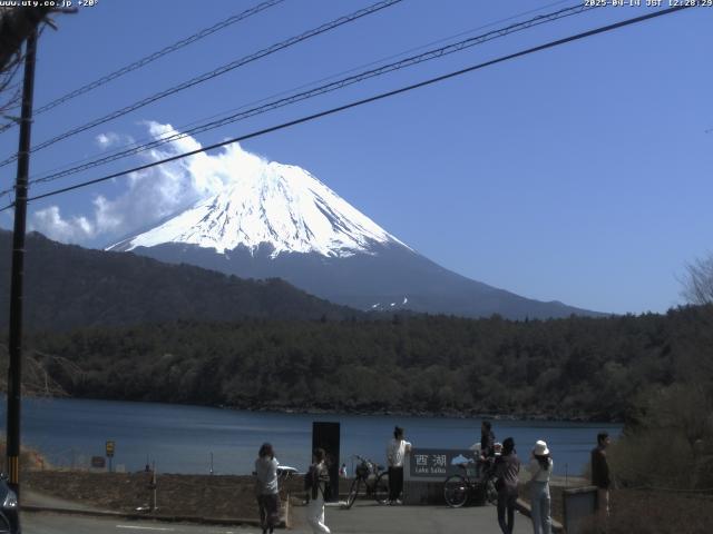 西湖からの富士山