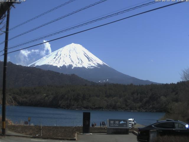 西湖からの富士山