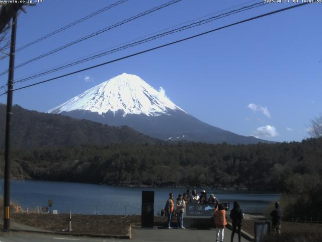 西湖からの富士山