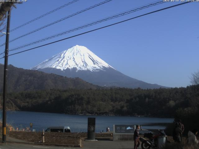 西湖からの富士山