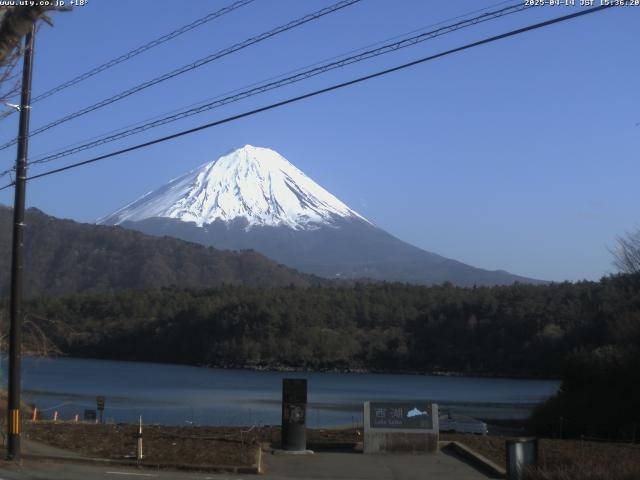 西湖からの富士山