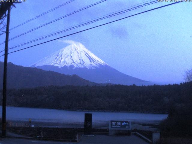 西湖からの富士山