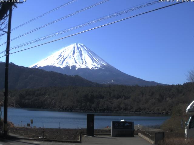 西湖からの富士山
