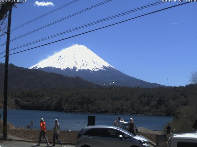 西湖からの富士山