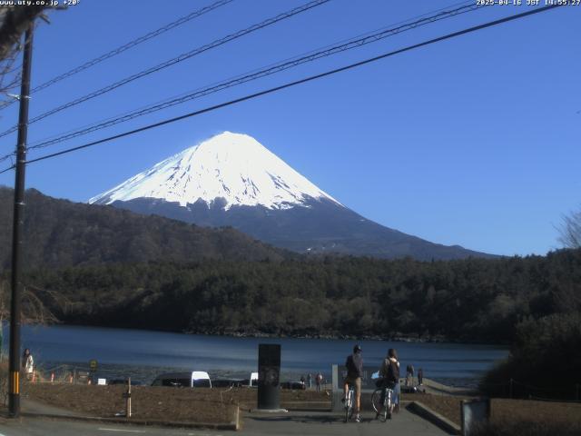 西湖からの富士山