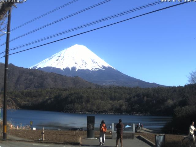 西湖からの富士山