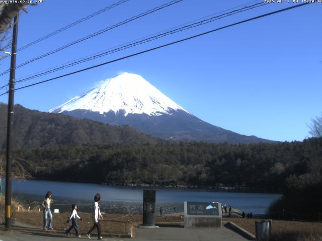 西湖からの富士山