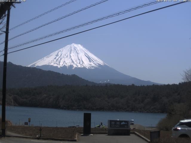 西湖からの富士山