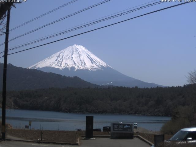 西湖からの富士山