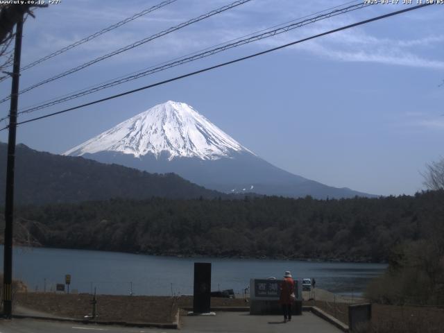 西湖からの富士山