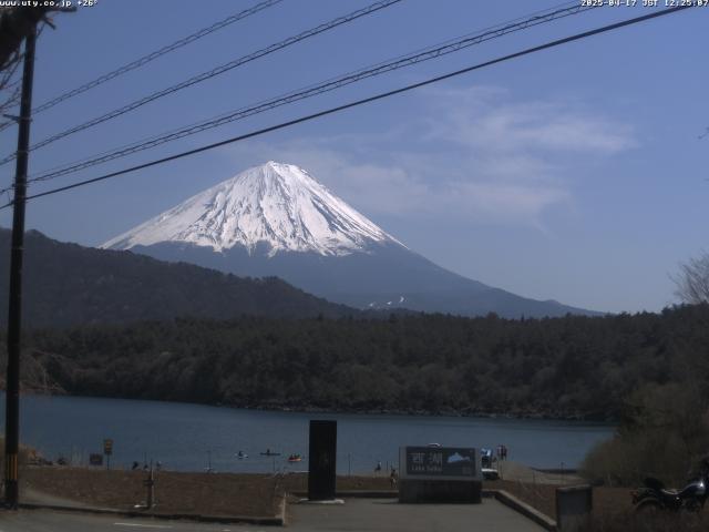 西湖からの富士山