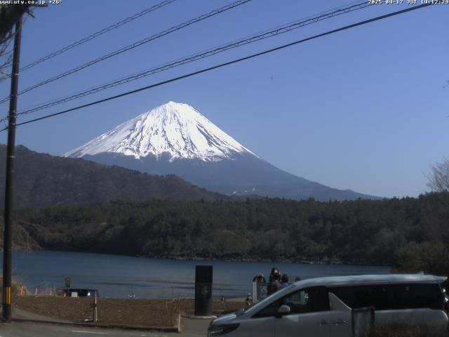 西湖からの富士山