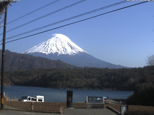西湖からの富士山