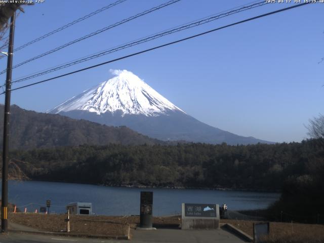 西湖からの富士山