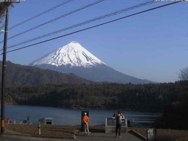 西湖からの富士山